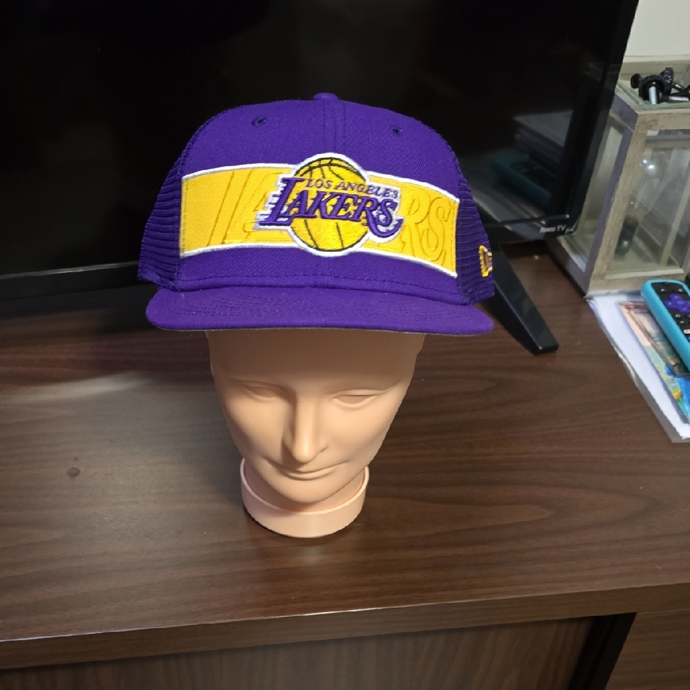Purple and Yellow Lakers Cap